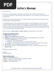 MCQ Ultimate Solution - by Shubham Singhal