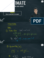 Applications of Derivatives - 01 - Class Notes - Math 01