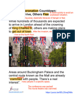 London Coronation Countdown Article Review by JForrest English
