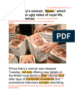 Prince Harry Spare Article JForrest English