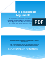 What Is A Balanced Argument