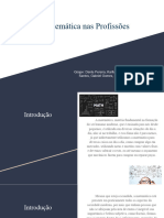 A Matemática Nas Profissões