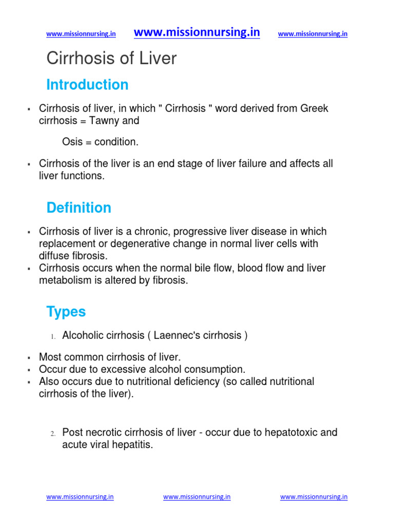 Image Result For Cirrhosis Diagnosis And Treatment Mayo Clinic