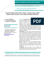 A Novel Cardiovascular Risk Marker Among Young Adults' Patient With Coronary Artery Disease in Basra Province