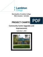 Case 1 Project Charter - Community Centre Upgrade