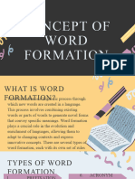 Word Formation