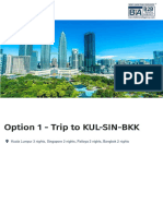 Trip To KUL-SIN-BKK