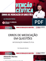 Intervencao Farmaceutica Erros de Medicacao em Questoes Alexandre Martins