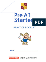 PRE A1 Starters - Practice Booklet 2023