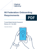 Tdif 06 Federation Onboarding Requirements - Release 4.8 - Finance 1