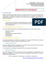 BTS GPME La Croissance Economique