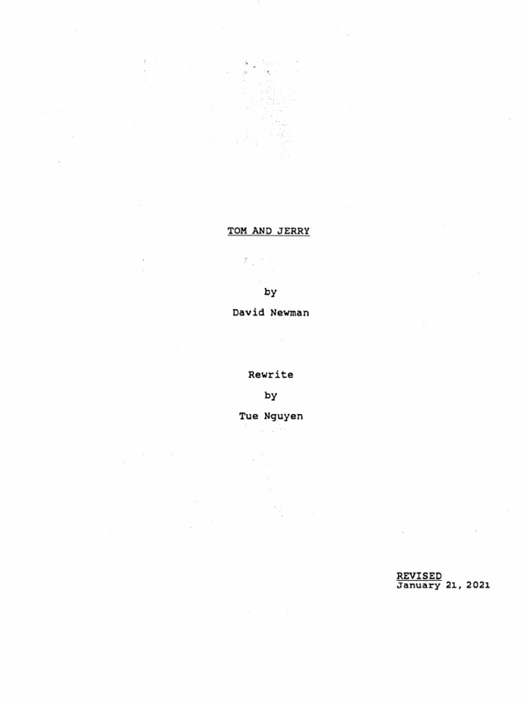 Tom and Jerry Script 3 | PDF