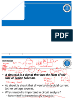 Sinusoids and Phasors