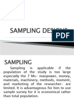 Sampling Designs