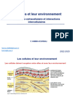 10 - Matrice Extracellulaire Et Interactions Cellulaires