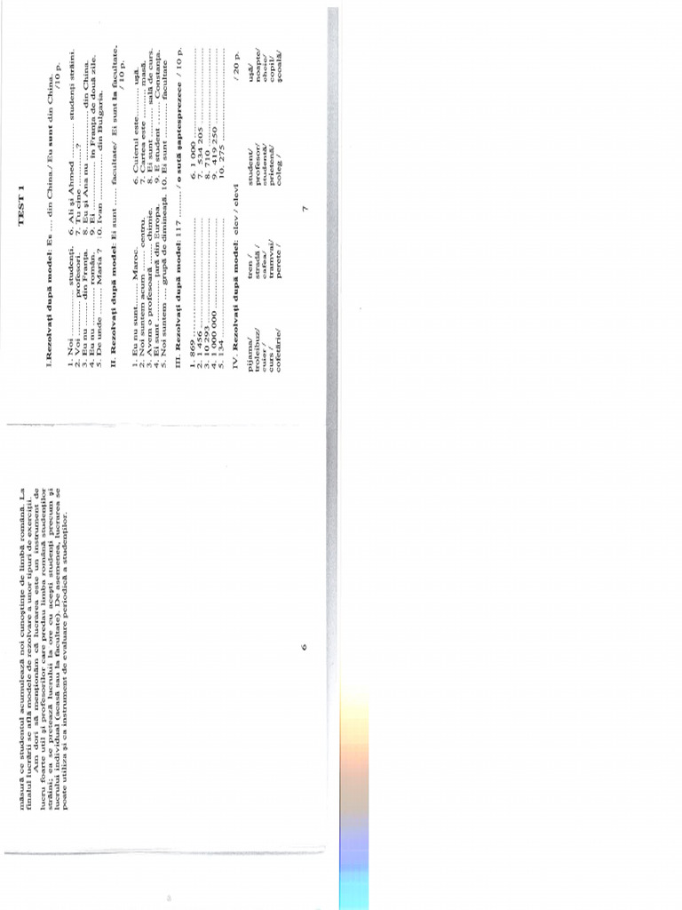 EXAMEN LIMBA ROMANA intelligence overview
