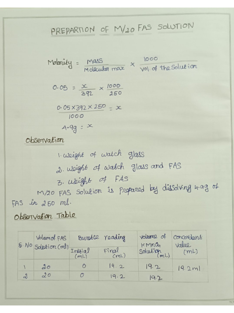 Chemistry Calculations Pdf