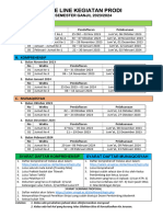 Time Line Kegiatan Prodi