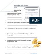 Grade 3 Conjunctions Main Clauses A