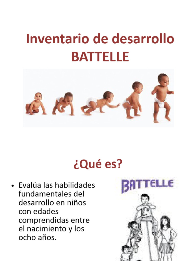 Escala De Desarrollo Infantil Battelle Neuropediatria Em