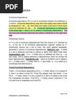 Normalization Notes