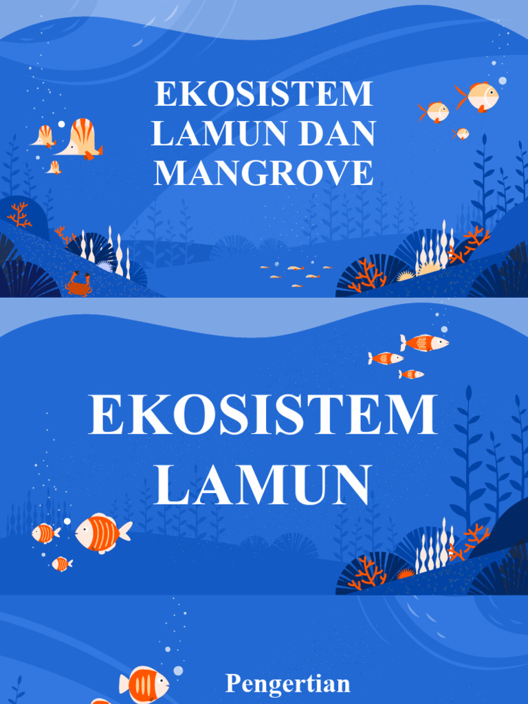 Ekosistem Lamun dan Mangrove: Manfaat dan Jenis | PDF