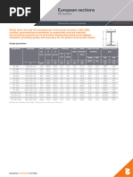 Table of Properties For IPE, HEA, HEB | PDF