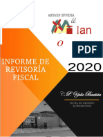 Dictamen e Informe de Gestion Revisoria Fiscal Ano 2020