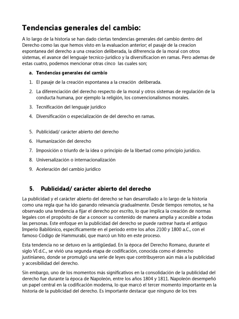 Tendencias del Cambio en el Derecho | PDF | Justicia | Crimen y violencia