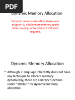 Dynamic Memory Allocation