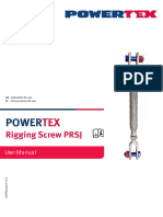 User Manual Powertex Rigging Screw - ES