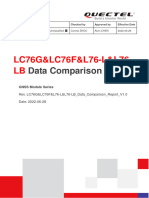 LC76G 0LC76F 0L76-L 0L76-LB Data Comparison Report V1.0