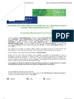 Processo Seletivo Público do Hospital de Clínicas de Porto Alegre para Residentes:2012 - R1