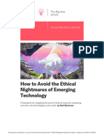 How To Avoid The Ethical Nightmares of Emerging Technology