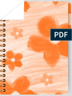 Cópia de Caderno Digital - Floral Laranja