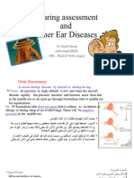 Hearing Assessment and Inner Ear Diseases