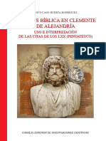 Huerta Rodríguez, Exégesis Bíblica en Clemente de Alejandría - Uso e Interpretación de Las Citas de Los LXX (Pentateuco) (2018)