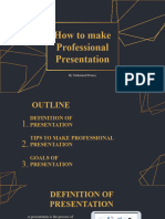 How To Make Professional Presentation