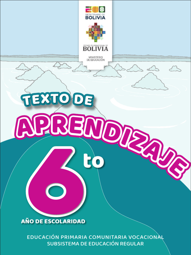 Texto de Aprendizaje 6to Primaria 2024 | PDF | Asunto (gramática ...