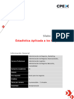 III - Estadística Aplicada A Los Negocios - CPEX