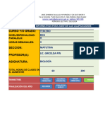 Modelo - Notas-Trimestrales Una Sola Materia para Colegio