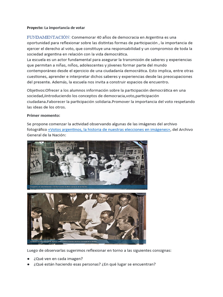 Importancia del Voto en Democracia | PDF | Democracia | Ideologías ...