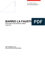 Proyecto de Seguridad Electronica - Barrio La Faustina - Septiembre 2018 - F