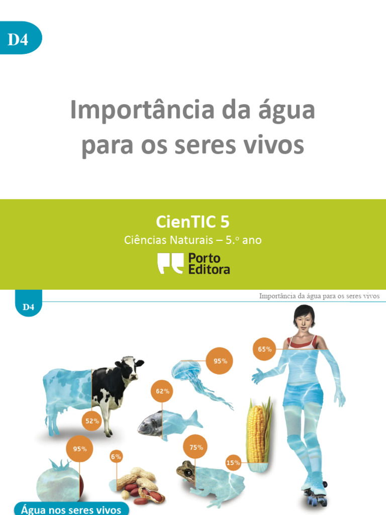 Importância da Água para os Seres Vivos | PDF | Organismos | Transpiração