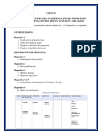 Recomendacion y Formatos PPT - Proyecto Fia