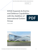 EDGE Expands Its End-To-End Defence Capabilities With The Addition of International Golden Group - 23-01-24