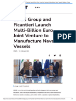 EDGE Group and Ficantieri Launch Multi-Billion Euro Joint Venture To Manufacture Naval Vessels - Defense - News - 21-02-24