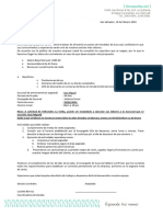 Carta de Aceptación de Empleo