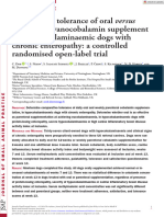 J of Small Animal Practice - 2024 - Dor - Efficacy and Tolerance of Oral Versus Parenteral Cyanocobalamin Supplement in