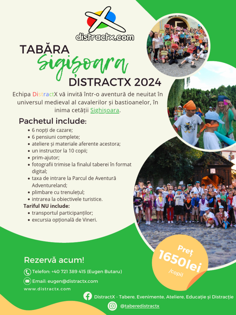 Oferta DistractX Sighisoara 2024 | PDF